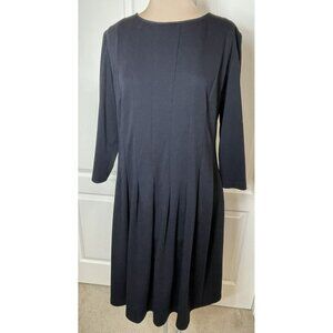 Sandra Darren Black Long Sleeve Dress Sz 12 with Pockets